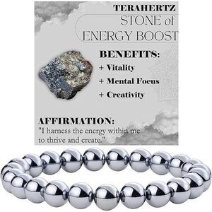 Terahertz - Energy Boost - 8Mm Beaded Bracelets For Women Handmade Semi Precious